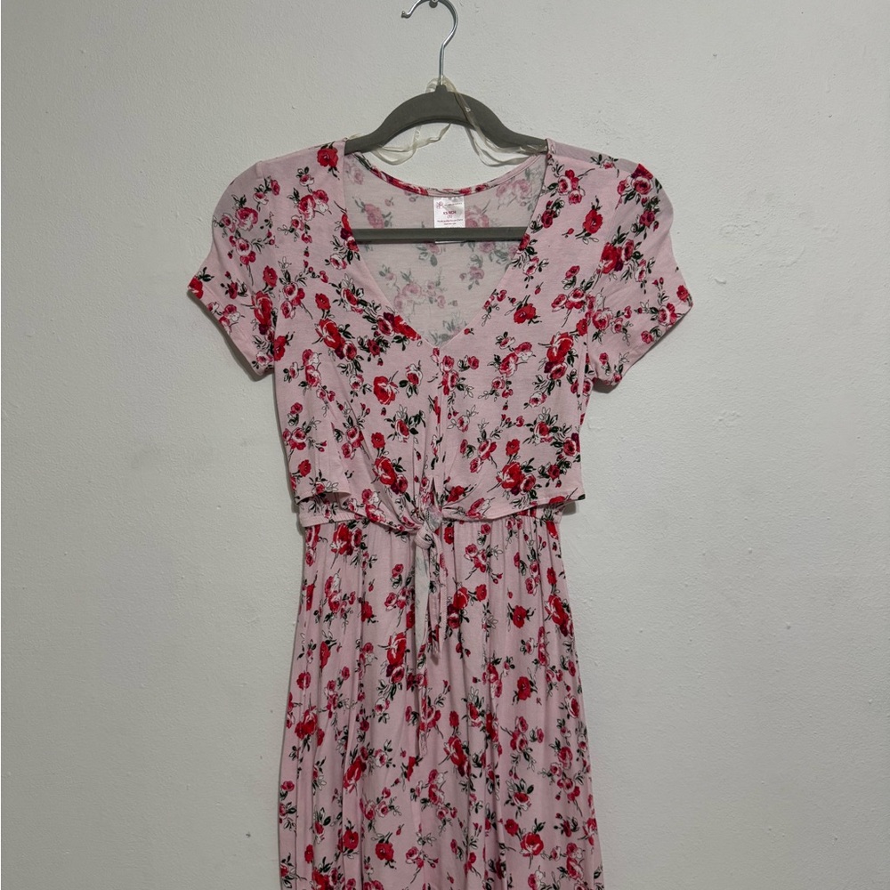 No Boundaries Pink Puff Sleeve Sundress